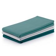 Ręczniki - Ręcznik kuchenny LETTY kolor turkusowy gładki motyw klasyczny styl klasyczny 50x70 ameliahome - KIT/AH/LETTY/PLAIN/TURQUOISES/3P - miniaturka - grafika 1