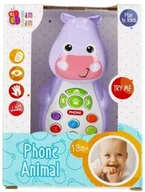 Zabawki interaktywne dla dzieci - Telefonik hipopotam muzyczny BAM BAM - BAM BAM - miniaturka - grafika 1