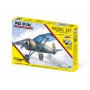 Modele do sklejania - Mirage Hobby Model plastikowy Set Samolot P.11C - miniaturka - grafika 1