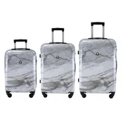Walizki - Zestaw walizek SEMI LINE T5731-0 Jasny-marmur - miniaturka - grafika 1