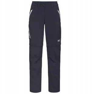Jack Wolfskin Overland Zip Away Pants W 1506133-1388 Granatowe 38 - Spodnie sportowe damskie - miniaturka - grafika 1