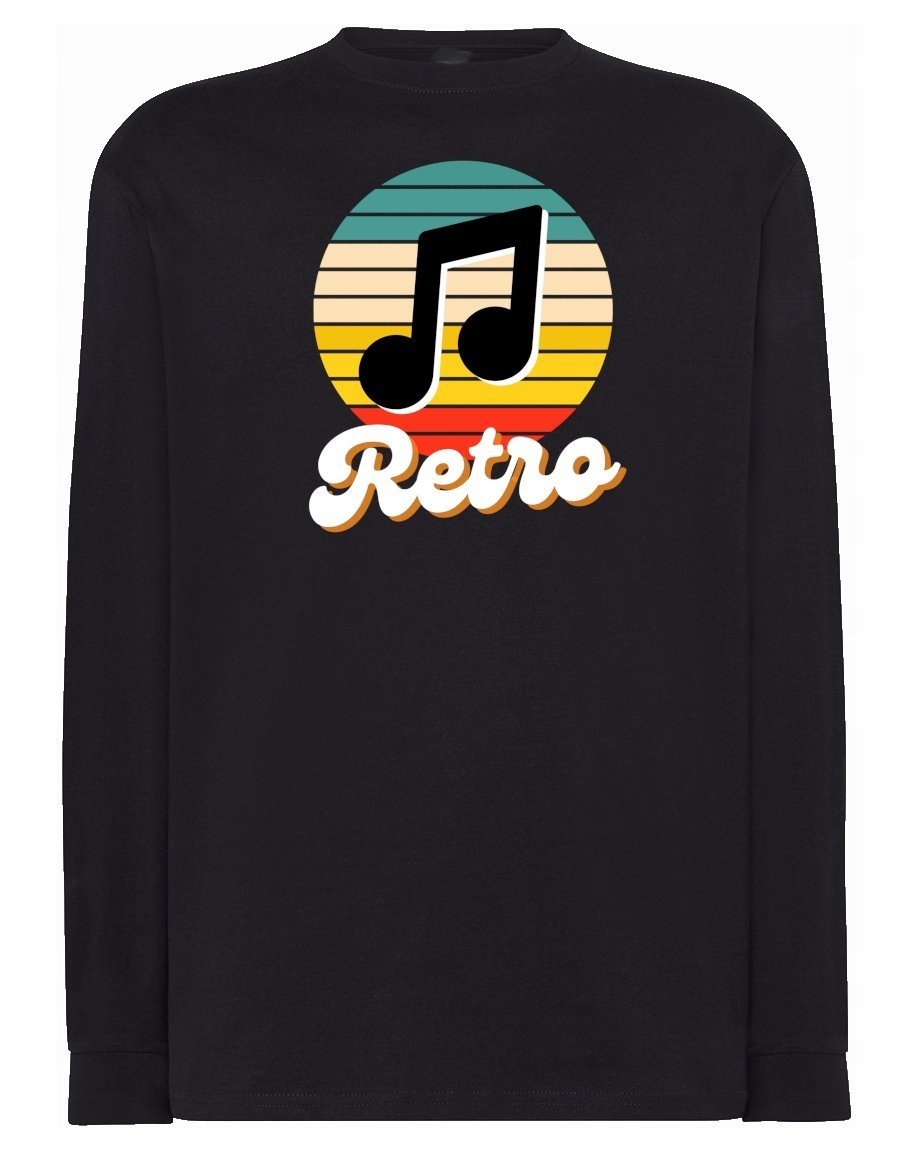 Longsleeve muzyczny nadruk NUTKA RETRO r.3XL
