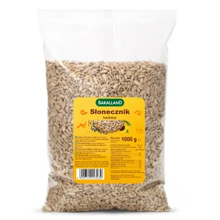 Bakalland Słonecznik łuskany 1 kg - żywność - Ziarna i nasiona roślin strączkowych - miniaturka - grafika 1
