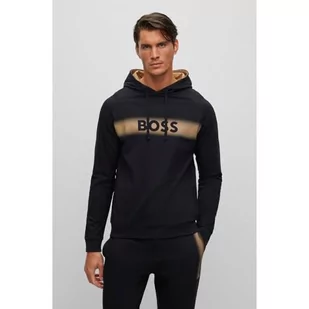 BOSS Męska bluza z kapturem Homewearshirt Authentic Hoodie, czarny (Black1), S - Bluzy męskie - miniaturka - grafika 1