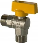 Zawory i kraniki - IDMAR Zawór kulowy do gazu kątowy GZ/GZ 1/2" DN15; KG015011.8080 - miniaturka - grafika 1