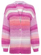 Swetry damskie - Olsen Kardigan Cora 11003965 Różowy Regular Fit - miniaturka - grafika 1