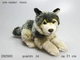 Plusz Wilk leżący 21cm - Maskotki i pluszaki - miniaturka - grafika 1
