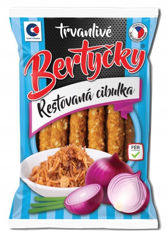 Bertycky czeskie paluszki z prażoną cebulką 90g