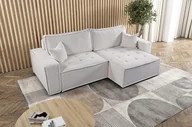 Narożniki - Sofa w kształcie L BOHOO narożnik tkanina Raven jasnobeżowy prawy - miniaturka - grafika 1