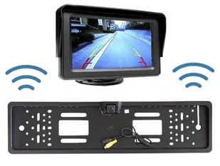 Bezprzewodowa Kamera Parkowania (dzień-noc) w Ramce Tablicy Rejestracyjnej + Monitor LCD 4,3". - Czujniki parkowania - miniaturka - grafika 1