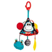 Zawieszki dla dzieci i niemowląt - Zawieszka do wózka BALIBAZOO Sensory Kontrastowa piramidka krowa BB82436 - miniaturka - grafika 1