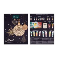 Zestawy kosmetyków damskich - Kneipp Advent Calendar Zestaw żel pod prysznic 4 x 75 ml + olejek do kąpieli 7 x 20 ml + olejek do ciała 2 x 20 ml + olejek do masażu 1 x 20 ml + peeling 1 x 40 ml + krem do stóp 1 x 75 ml + płyn do kąpieli 1 x 100 ml + sól do kąpieli 3 x 60 g + krem do rąk 2 x 75 ml + mleczko do ciała 2 x 75 ml - miniaturka - grafika 1