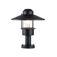 Lampy ogrodowe - Lampa zewnętrzna cokołowa czarna E27 60W Klampenborg Elstead - miniaturka - grafika 1