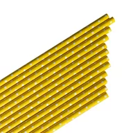 Słomki do napojów - Słomki Papierowe - Kropki (12 Szt.) Żółte - miniaturka - grafika 1