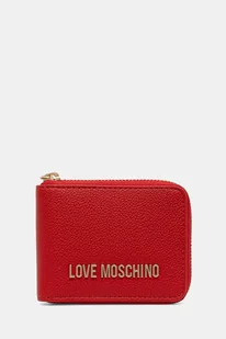 Love Moschino portfel damski kolor czerwony JC5639PP1NLD0500 - Portfele - miniaturka - grafika 1