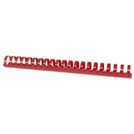 Grzbiety do bindownic - Grzbiety do bindowania OFFICE PRODUCTS 28,5mm czerwone plastikowe 50szt. - miniaturka - grafika 1