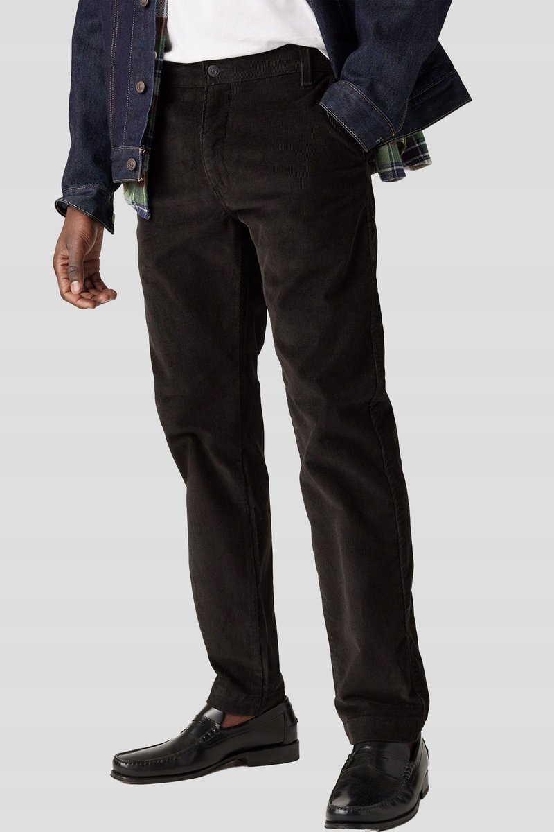 LEVI'S CZARNE SPODNIE CHINOS NA CO DZIEŃ Z MANKIETEM 29/32 16FA