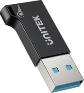 Adaptery i przejściówki - Unitek Adapter USB-A do USB-C 10Gbps czarny A1049ABK01 - miniaturka - grafika 1