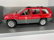 Samochody i pojazdy dla dzieci - Mattel Jeep Grand Cherokee Red 1:18 4414 - miniaturka - grafika 1