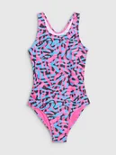 Stroje kąpielowe - 4F Dziewczęcy kostium kąpielowy jednoczęściowy 4FJWSS25USWSF098-96A Wielokolorowy Roz. 122/128 - miniaturka - grafika 1