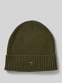 Czapki męskie - Czapka beanie z mieszanki bawełny i kaszmiru - miniaturka - grafika 1