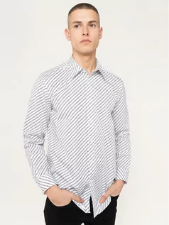Koszule męskie - Diesel Koszula S-Pen-Copy 00S96F 0PAYJ Biały Regular Fit - grafika 1