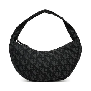 Torebka Calvin Klein Ckj Monogram Pinched Medium Shou LV04F3206G Czarny - Torebki damskie - miniaturka - grafika 1