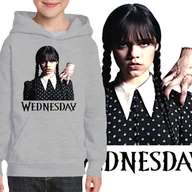 Bluzy dla dziewczynek - 3169 WEDNESDAY ADDAMS BLUZA DZIECIĘCA ORTEGA 116 - miniaturka - grafika 1