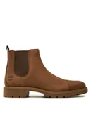 Botki męskie - Timberland Sztyblety Elmhurst Chelsea Basic TB0A29RJG281 Brązowy - miniaturka - grafika 1