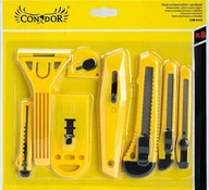 Nożyce i noże - CONDOR Noże do tapet i skrobaki plastikowe 8 szt - miniaturka - grafika 1