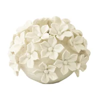 Świeczniki - ŚWIECZNIK W KSZTAŁCIE KWIATU biały śr. 9cm - miniaturka - grafika 1