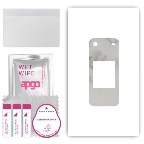 folia naklejka skórka strukturalna na TYŁ do Nokia 2780 Flip - Marmur Szary - apgo SKINS