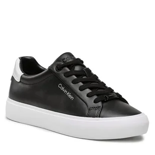 Sneakersy Calvin Klein Vulc Lace Up HW0HW01681 Czarny - Sneakersy damskie - miniaturka - grafika 1