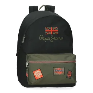 Pepe Jeans Ponder Przenośny plecak szkolny 15,6 cala czarny 31x44x17,5 cm poliester 23,87 l by Joumma Bags, Czarny (Black), Talla única, plecak szkolny - Plecaki szkolne i tornistry - miniaturka - grafika 1