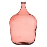 Karafki - Karafka dekoracyjna 36,5 x 36,5 x 56 cm Różowa Szkło z recyklingu - miniaturka - grafika 1