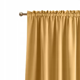 Room99 ZASŁONA ZACIEMNIAJĄCA LAUREL - MUSZTARDOWA 140x250 TAŚMA 5908224060112 - Zasłony - miniaturka - grafika 1