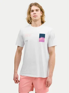 4F T-Shirt 4FWSS24TTSHM1289 Biały Regular Fit - Koszulki męskie - miniaturka - grafika 1