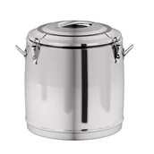 Pojemniki i kosze gastronomiczne - Czajnik ze stali nierdzewnej bez odpływu, 400 x 400 mm, 35 l - miniaturka - grafika 1