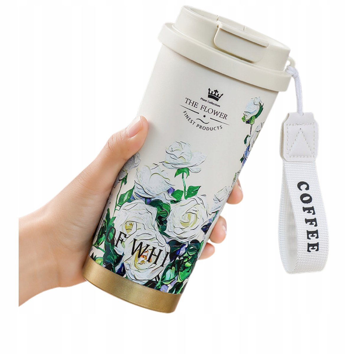 Kubek Termiczny 500Ml Ze Słomką Na Kawę Herbatę Zimne Napoje Kolorowy