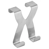 Wieszaki i stojaki - Fackelmann 61455 hak drzwi drzwi, drzwi do garderoby haczyk, 6 x 5 cm, ze stali szlachetnej 61455 - miniaturka - grafika 1