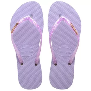 Havaianas Damskie japonki Slim Glitter Flourish, Fioletowy Purple, 41/42 EU - Klapki i japonki damskie - miniaturka - grafika 1