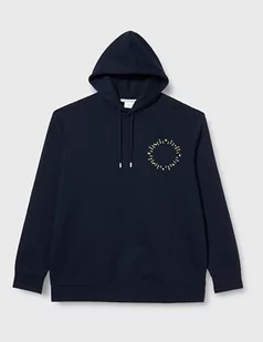 s.Oliver Big Size męska bluza z kapturem, niebieska, XXL, niebieski, XXL - Bluzy męskie - miniaturka - grafika 1