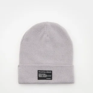 Reserved - Czapka z naszywką - Jasny szary - Czapki dla dzieci - miniaturka - grafika 1