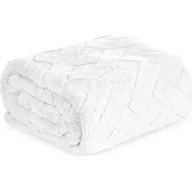 Koce - Koc EUROFIRANY D91 Caro 70 x 160 cm Biały - miniaturka - grafika 1