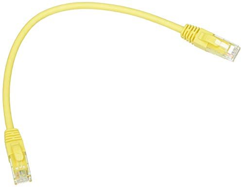 Kabel sieciowy kategoria 6 A nieekranowany UTP AWG24 kolor żółty bezhalogenowy 0,25 m
