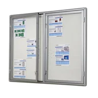Gabloty - Gablota ogłoszeniowa dwudrzwiowa magnetyczna zewnętrzna - miniaturka - grafika 1