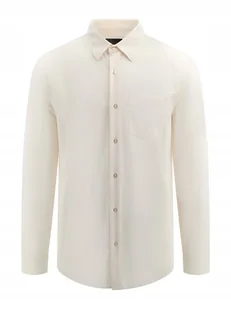 Guess Ecru Koszula Elegancka z Długim Rękawem z Mikrowzorem XL Gna - Koszule męskie - miniaturka - grafika 1