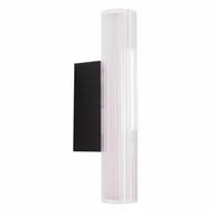 Lampy ścienne - Kinkiet do salonu Fayette W0363 Maxlight LED 6W 3000K IP44 metalowy czarny - miniaturka - grafika 1