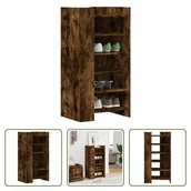 Szafki na buty - The Living Store Szafka na buty dąb wędzony 52x37,5x100 cm Materiał drewnopochodny - miniaturka - grafika 1