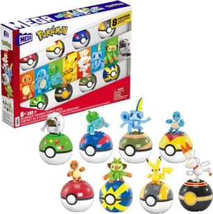 Mattel Mega Pokemon Drużyna Startowa Trenera 8 POKEBALL - Figurki dla dzieci - miniaturka - grafika 1